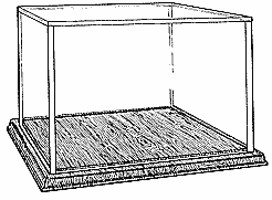 Rectangular Box Case with hardwood base