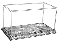 Long Rectangular Box Case with base